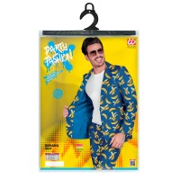 crazy print kostuum banana heren outfit