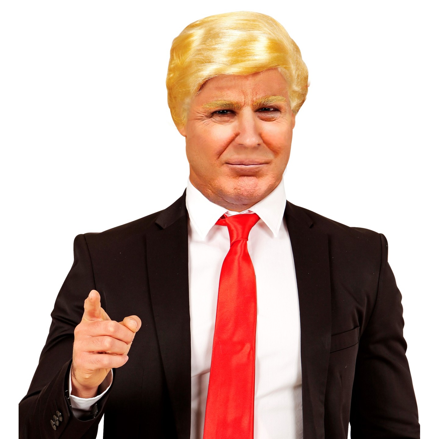 Pruik president donald trump carnavalspruik feestpruik