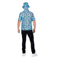 hawaii hemd heren blauw shirt