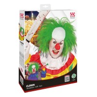 clown pruik met groen haar