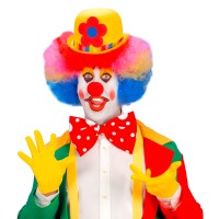 gele clown handschoenen carnaval