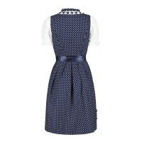 dirndl tiroler jurk blauw wit polkadot