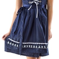 dirndl tiroler jurk blauw wit polkadot