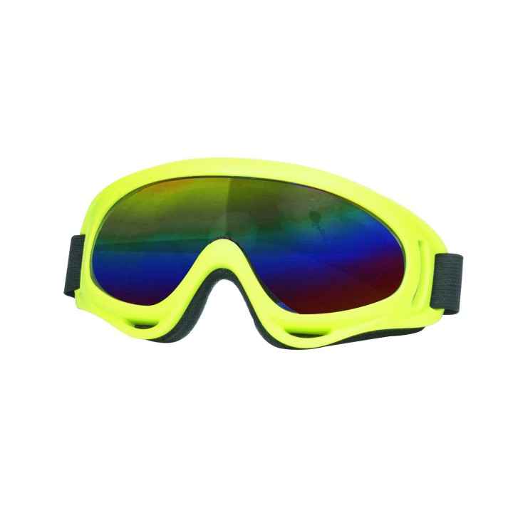 skibril fluo geel carnaval bril