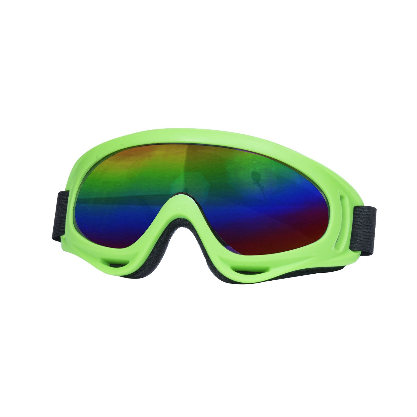 skibril fluo groen carnaval bril