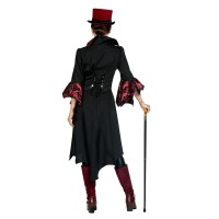 gothic halloween outfit vampier jas dames