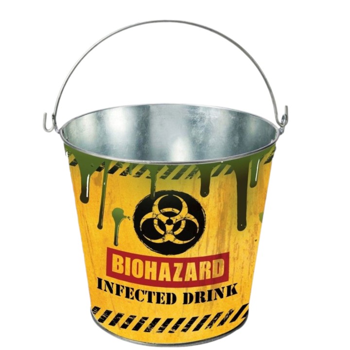 metalen ijsemmer Halloween biohazard