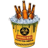 metalen ijsemmer Halloween biohazard