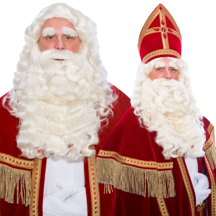 sinterklaas baard en pruik