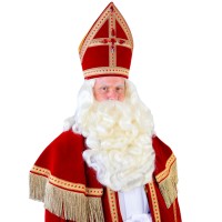 Sinterklaas baard en pruik kanekalon madrid