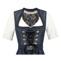 dirndl tiroler kleed donkerblauw blouse