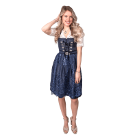 dirndl tiroler kleed donkerblauw