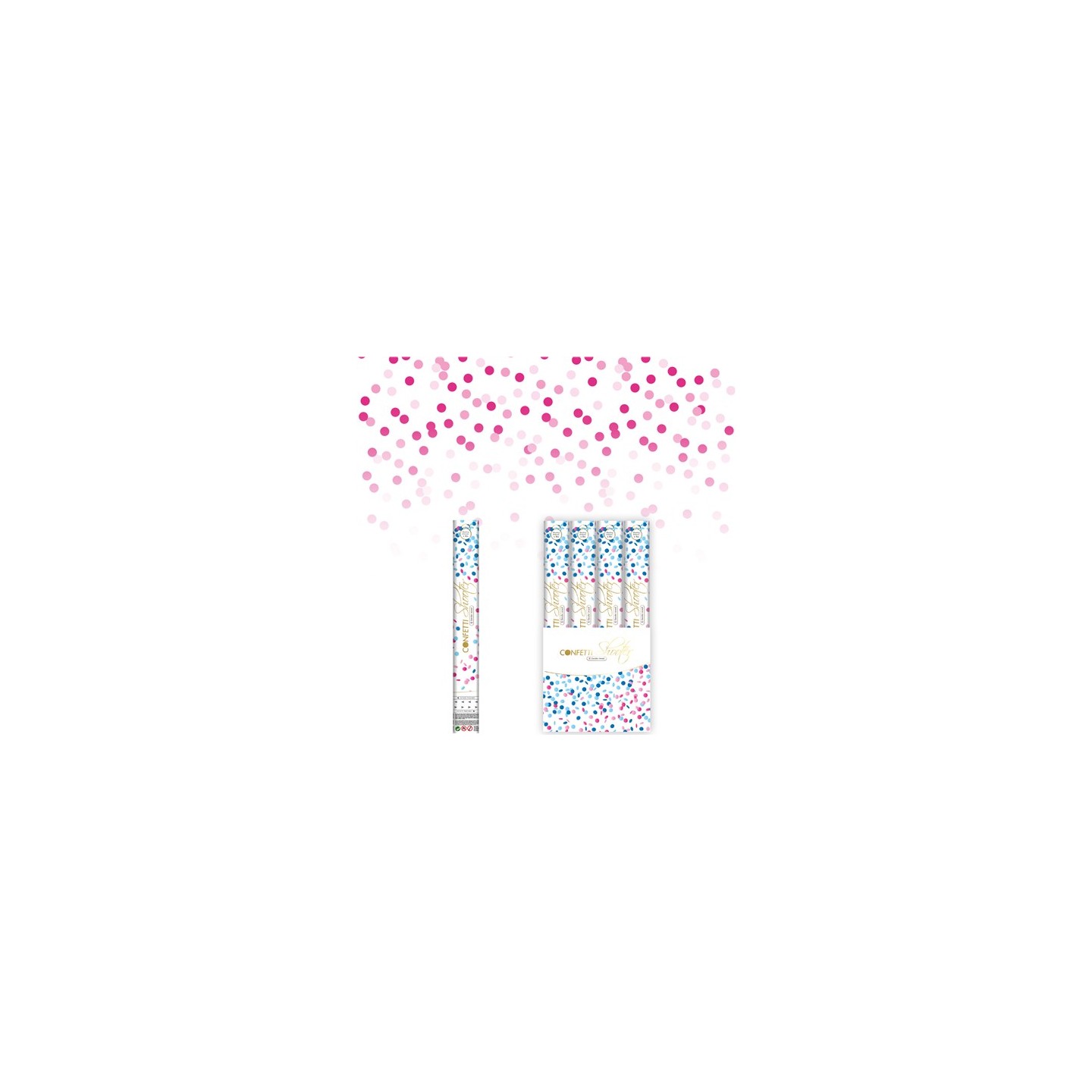 Gender reveal kanon confetti shooter roze