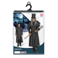 gothic jas heren grafdelver kostuum halloween