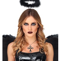 halloween halsketting met zwart kruis