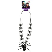 halloween accessoires spinnen halsketting