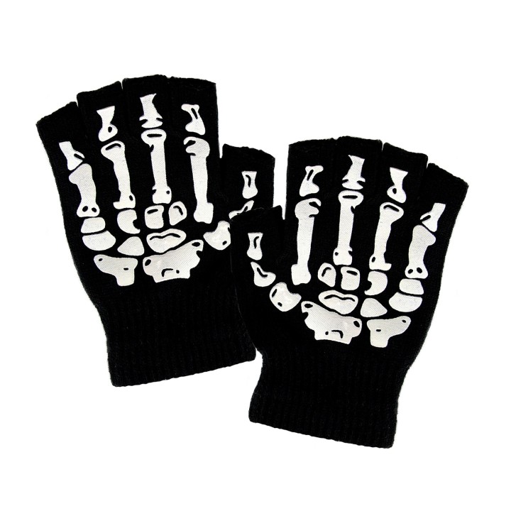 skelet handschoenen halloween accessoires