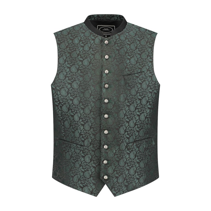 trachtenvest tiroler gilet heren groen