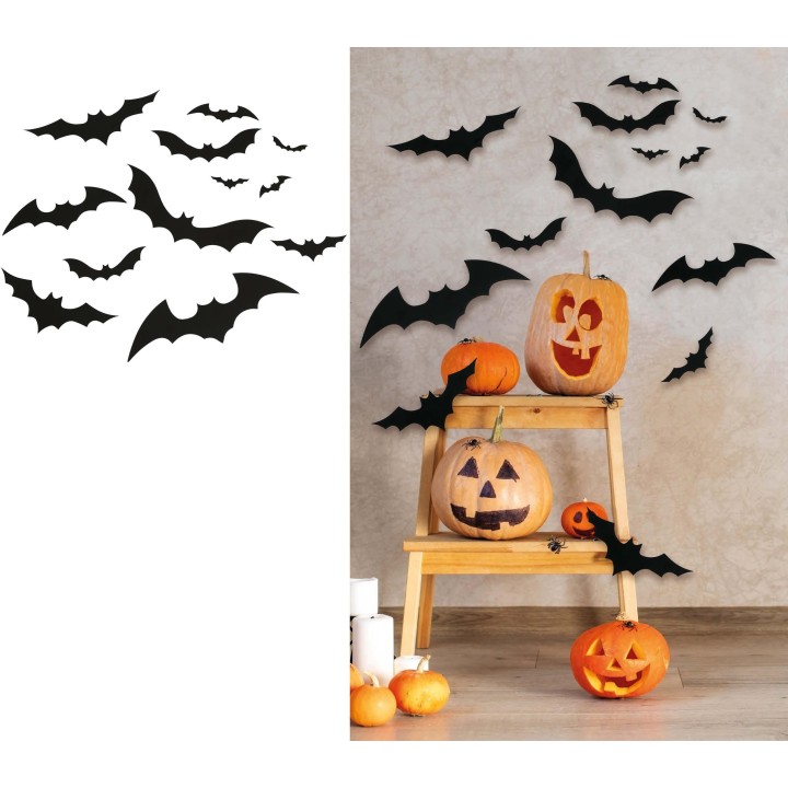 halloween decoratie vleermuis silhouettes