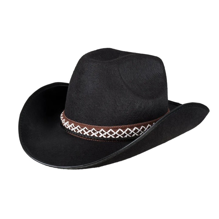 cowboyhoed kind zwart