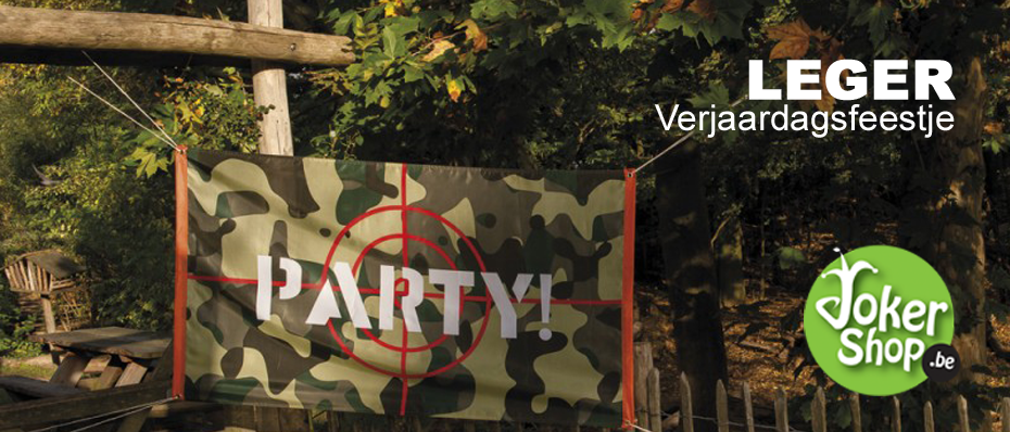 kinderverjaardag verjaardagsfeestje kind leger camouflage thema themafeest feestje versiering feestartikelen